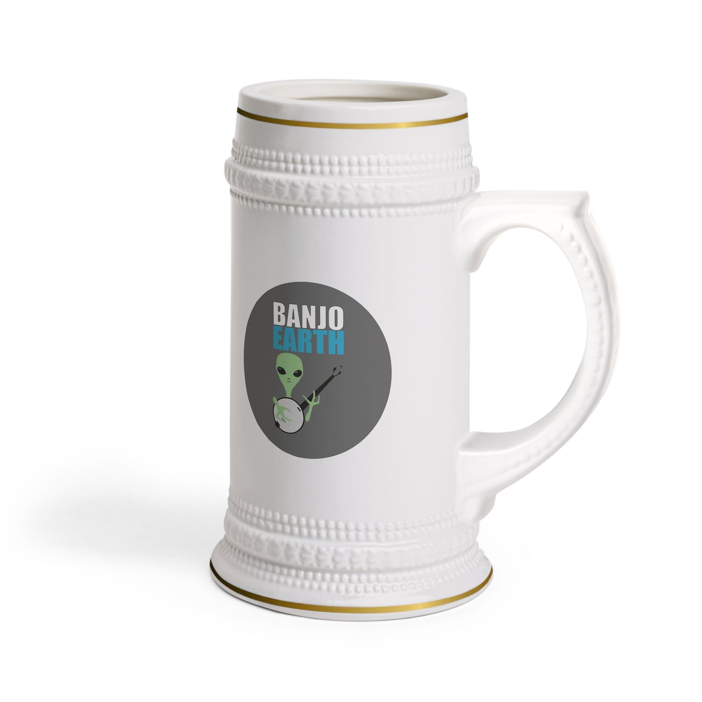 Banjo Earth Beer Stein Mug