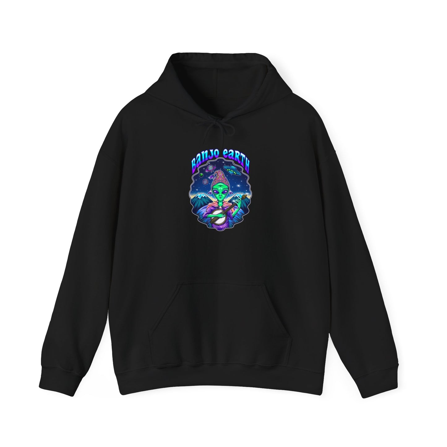 Banjo Earth Peru Alien Unisex Heavy Blend™ Hooded Sweatshirt