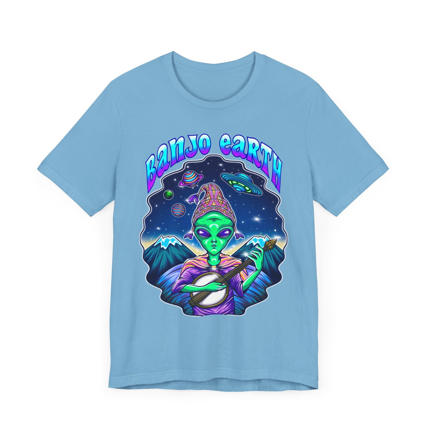 Banjo Earth Peru Alien Unisex Short Sleeve Tee (Bella+Canvas)