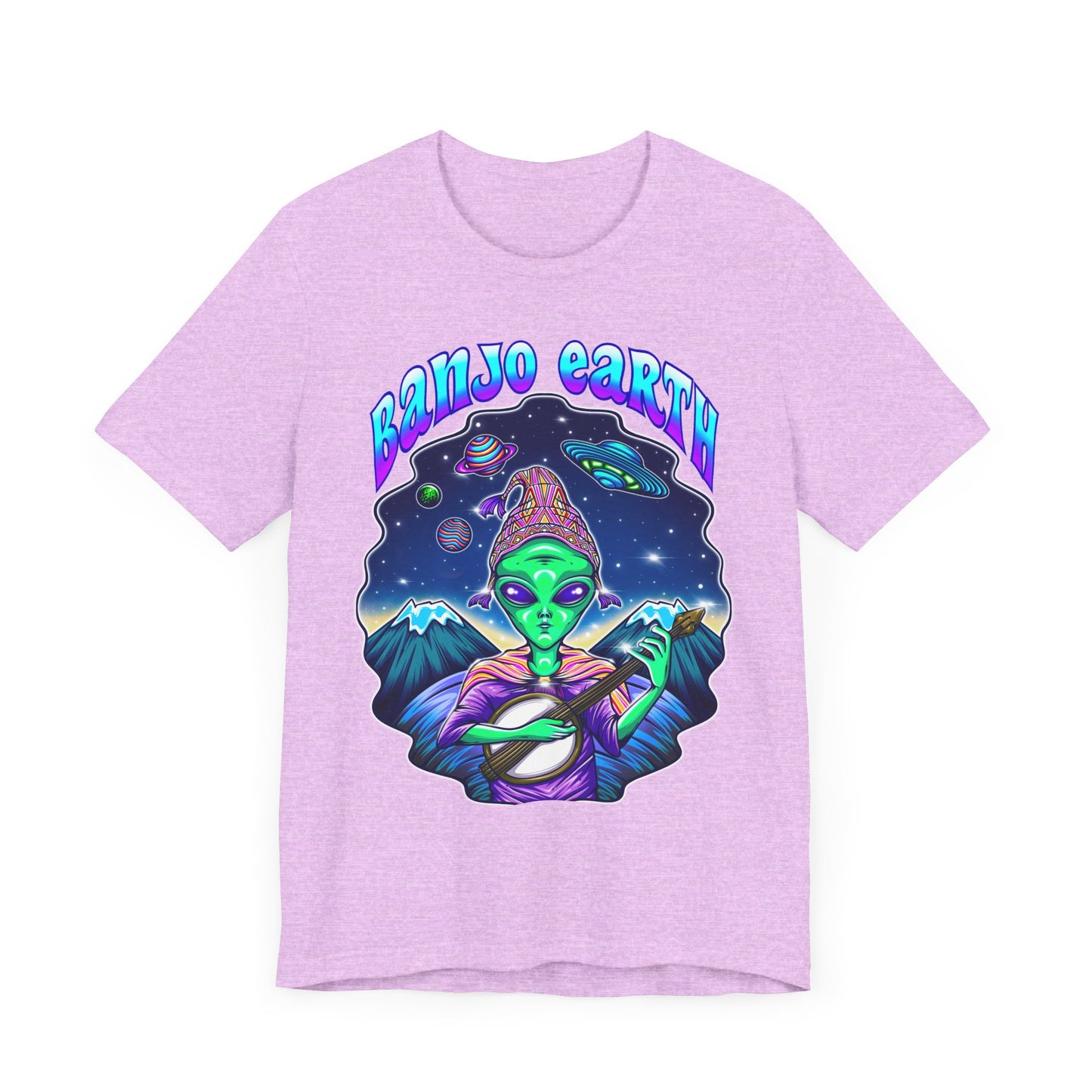 Banjo Earth Peru Alien Unisex Short Sleeve Tee (Bella+Canvas)