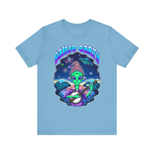 Banjo Earth Peru Alien Unisex Short Sleeve Tee (Bella+Canvas)