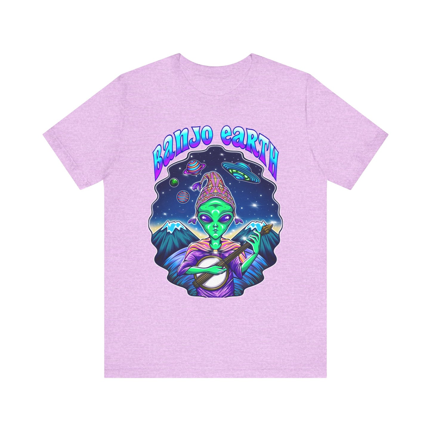 Banjo Earth Peru Alien Unisex Short Sleeve Tee (Bella+Canvas)