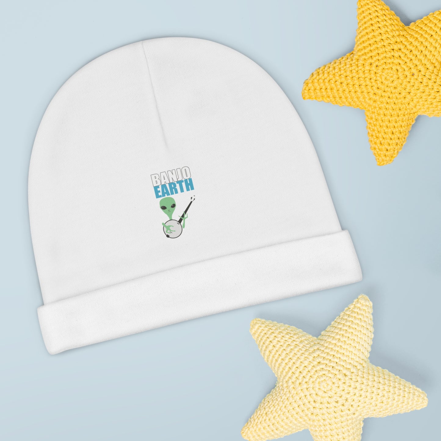 Banjo Earth Baby Beanie (AOP)